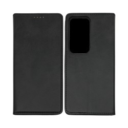 Leather Flip Cover with Internal Pocket For Oppo A5 Black
